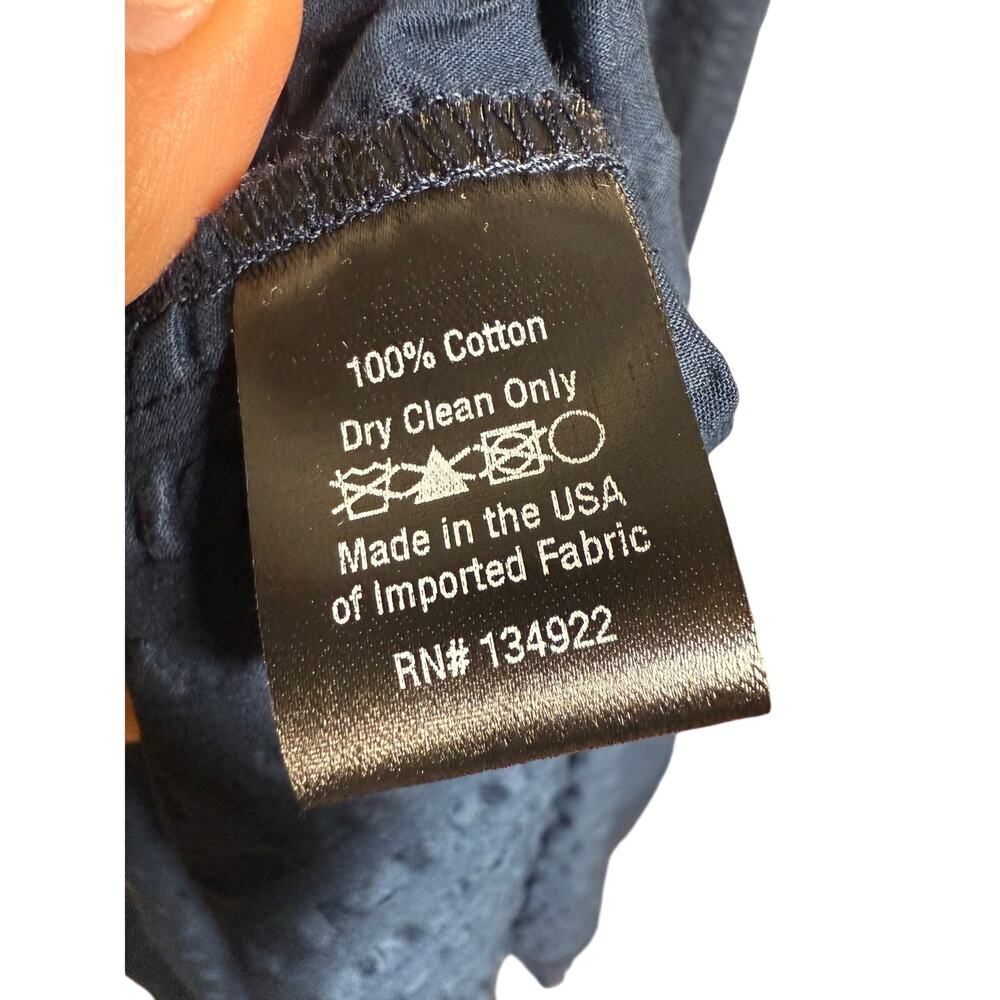 NWT Emerson Fry FLORENTINE DRESS - NAVY SEERSUCKER Sz. 6 - Picture 8 of 8